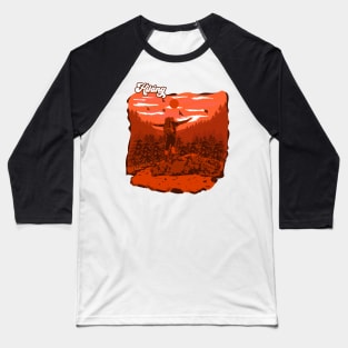 Hiking adventure wild vintage style Baseball T-Shirt